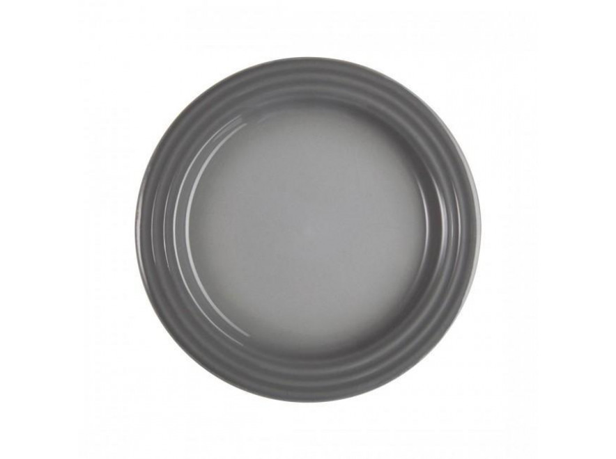 Le Creuset Тарілка для сніданку 21,8 см димчасто-сіра Mist Grey | https://grandposuda.com.ua