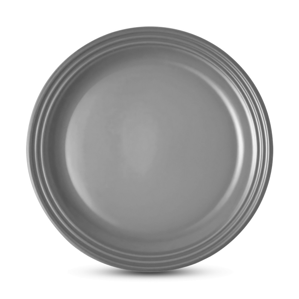 Le Creuset Тарілка для сніданку 21,8 см димчасто-сіра Mist Grey | https://grandposuda.com.ua