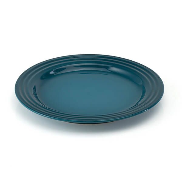 Le Creuset Тарілка для сніданку 21,8 см блакить Deep Teal | https://grandposuda.com.ua