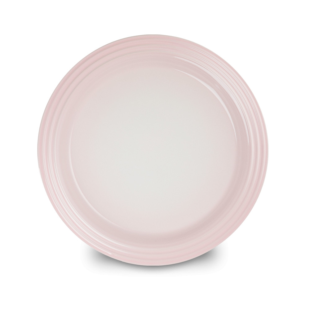 Le Creuset Тарілка для сніданку 21,8 см рожева Shell Pink | https://grandposuda.com.ua