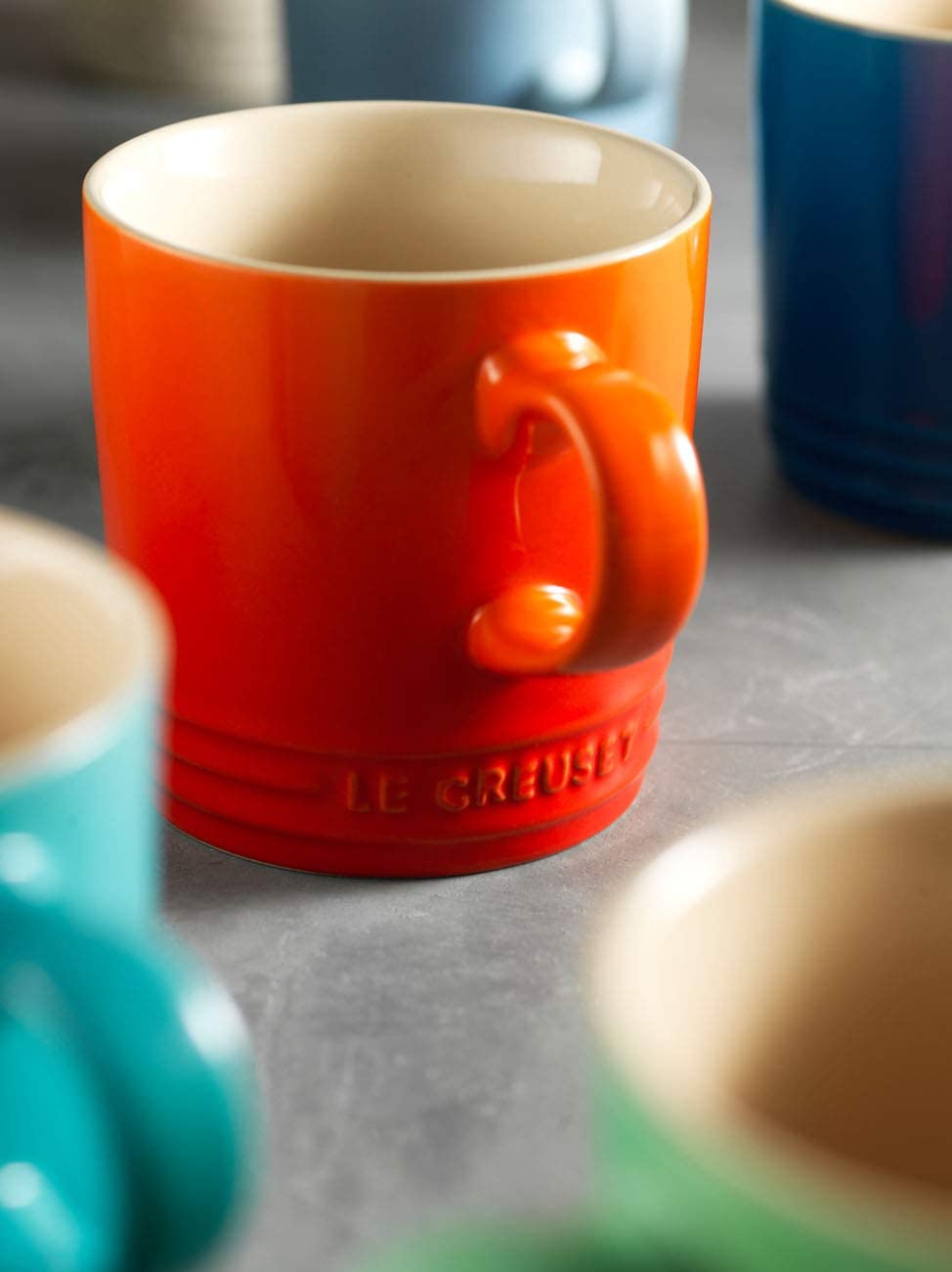 Le Creuset Кружка для капучино 200 мл помаранчева Flame | https://grandposuda.com.ua