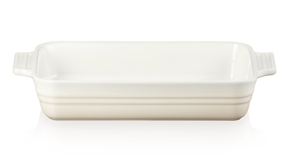 Le Creuset Форма для запікання прямокутна Classic 1,4 л меренга Meringue | https://grandposuda.com.ua