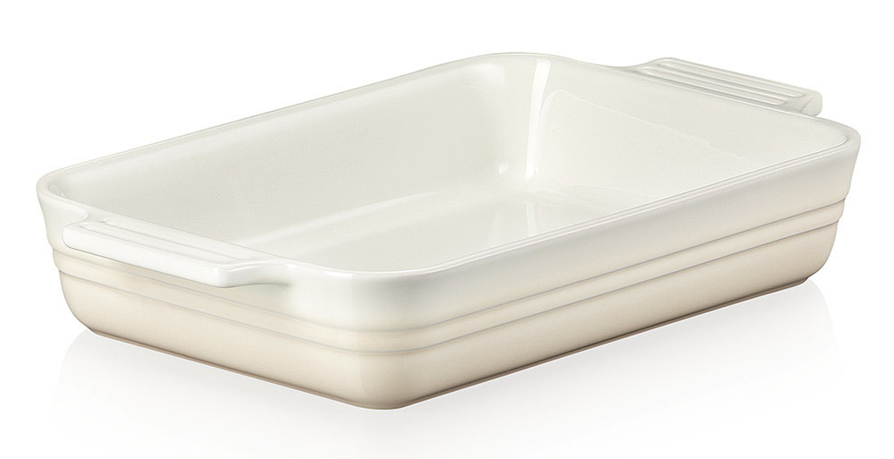 Le Creuset Форма для запікання прямокутна Classic 1,4 л меренга Meringue | https://grandposuda.com.ua