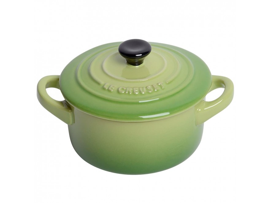 Le Creuset Міні-Кокотница з кришкою 10 см, зелена Palm | https://grandposuda.com.ua