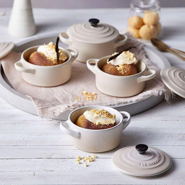 Le Creuset Кокотниця 10 см Meringue | https://grandposuda.com.ua