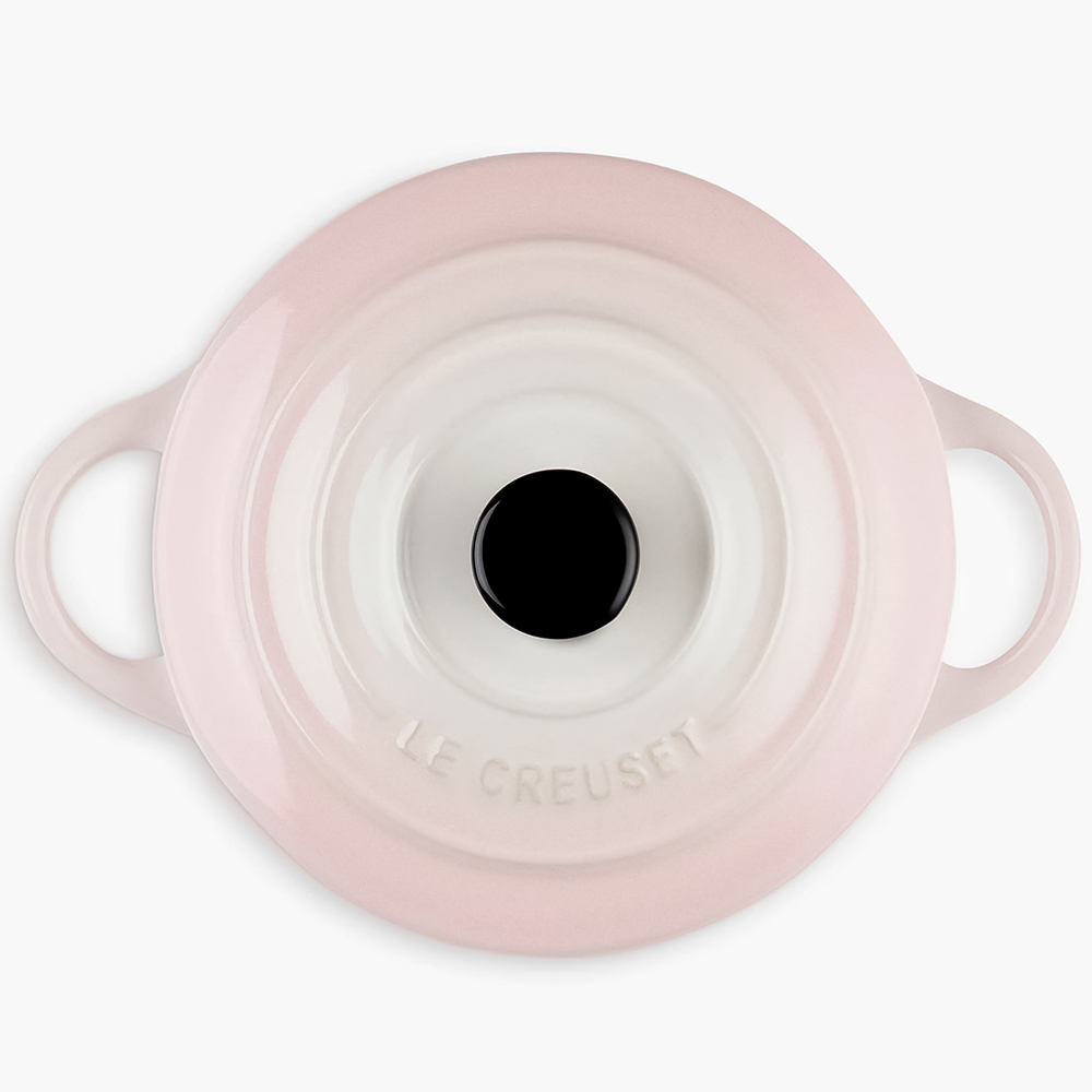 Le Creuset Міні-Кокотниця 10 см Shell Pink | https://grandposuda.com.ua