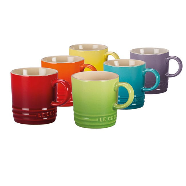 Le Creuset Набір кухлів 350 мл, 6 предметів Set Regenbogen | https://grandposuda.com.ua