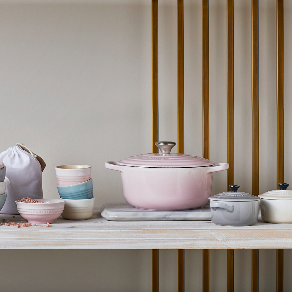 Le Creuset Набір з 2 рамекінів 9,5 см Shell Pink | https://grandposuda.com.ua