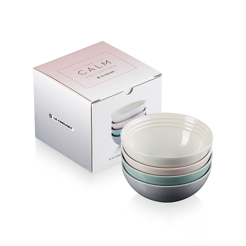 Le Creuset Набір з 4 піал для сніданку 16 см Calm | https://grandposuda.com.ua