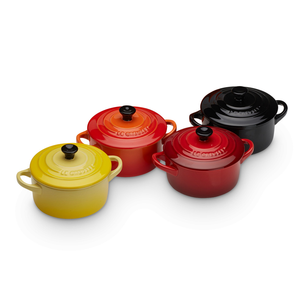 Le Creuset Набор мини-кокотниц 4 предмета 250 мл разноцветный | https://grandposuda.com.ua