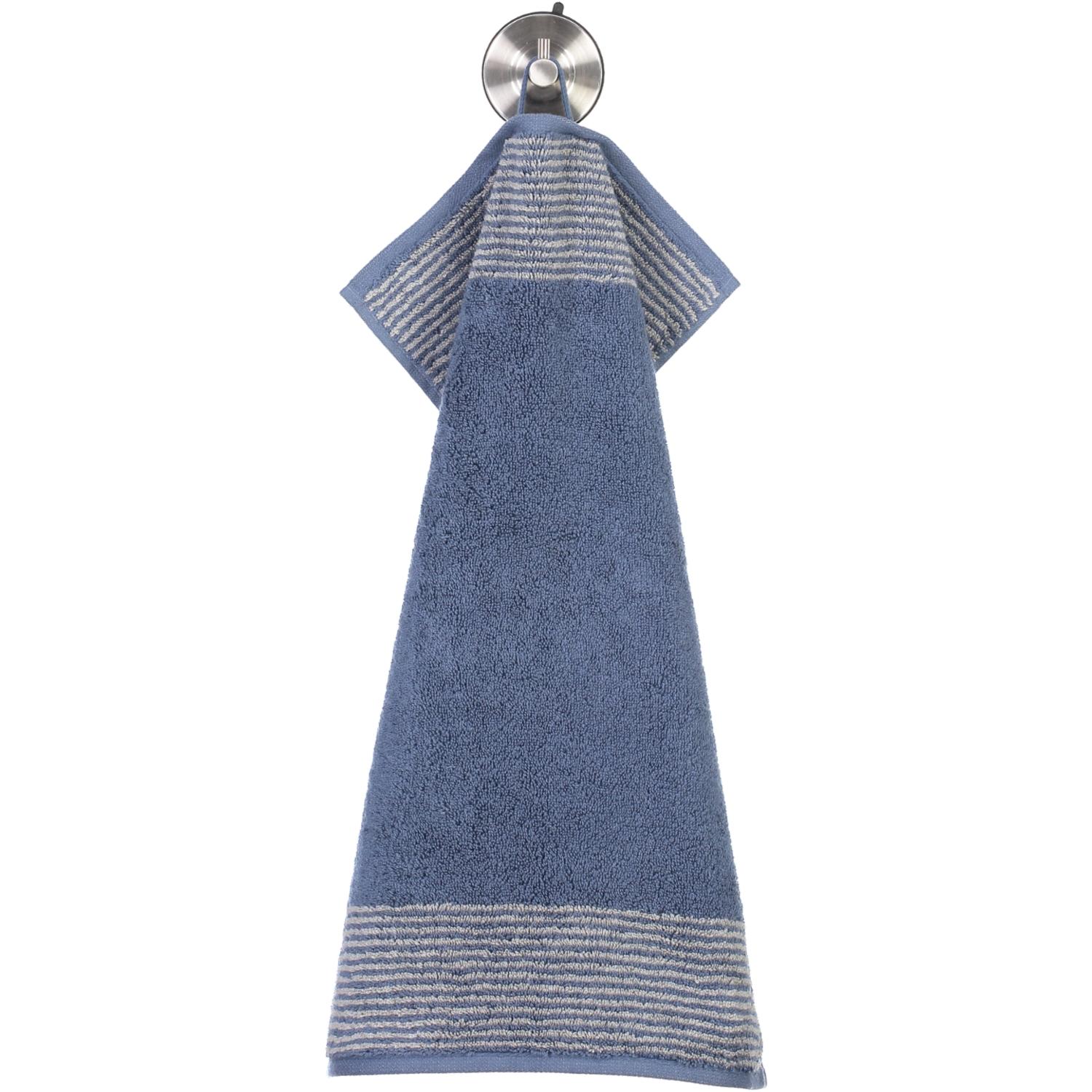 Полотенце гостевое 30 х 50 см Night Blue Two-Tone Cawo | https://grandposuda.com.ua