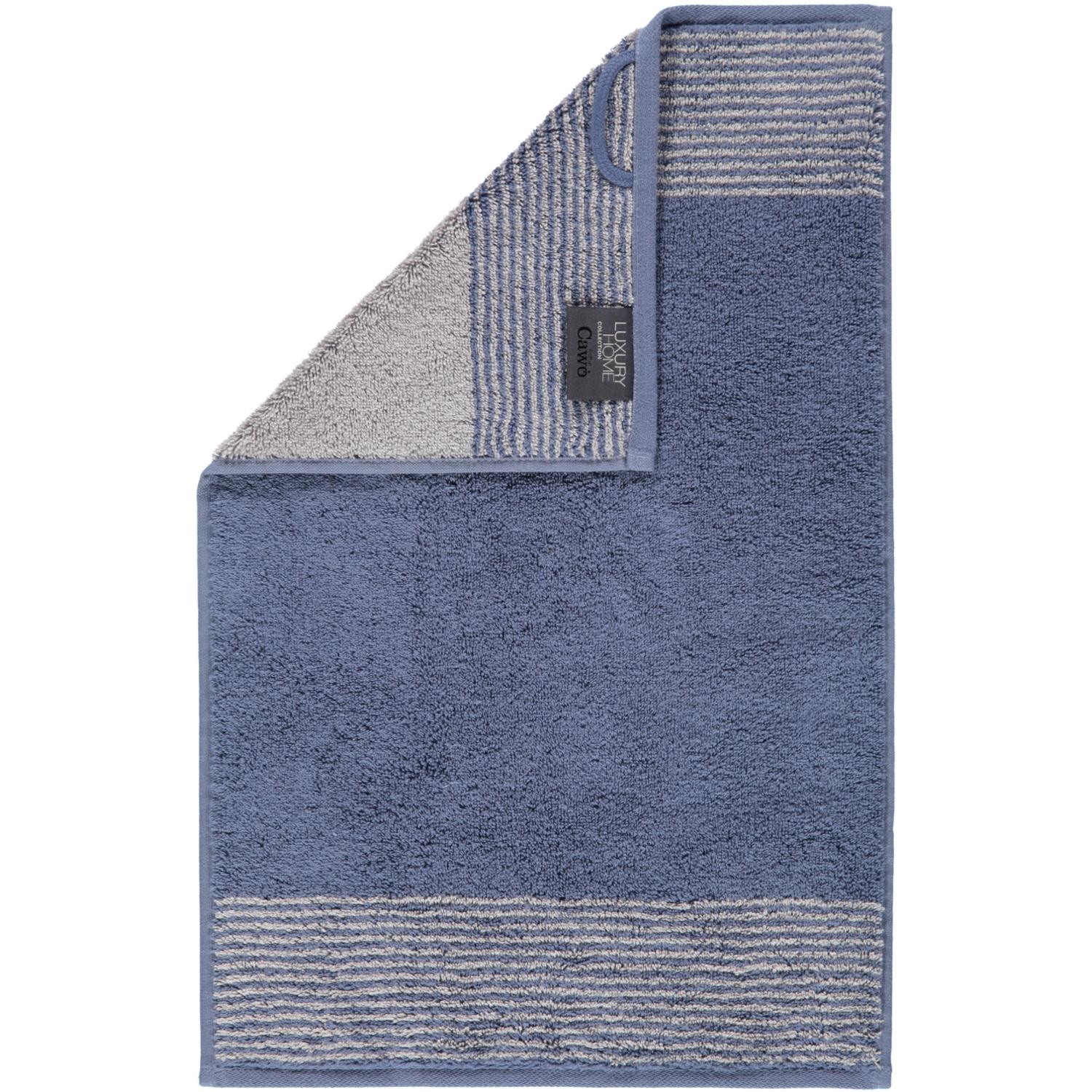 Полотенце гостевое 30 х 50 см Night Blue Two-Tone Cawo | https://grandposuda.com.ua