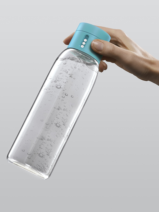Joseph Joseph Бутылка для воды 600 мл голубая Dot | https://grandposuda.com.ua