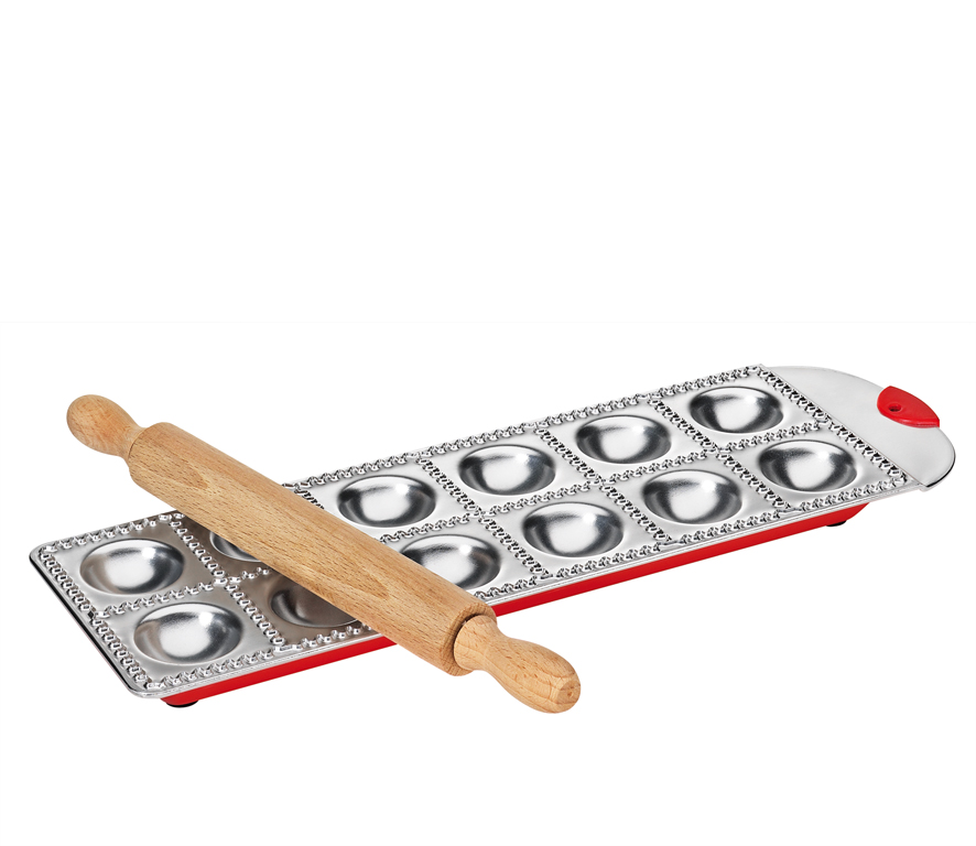 Kuchenprofi Форма для 12 равиоли со скалкой Pastacasa | https://grandposuda.com.ua