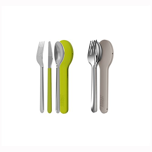 Набор столовых приборов зеленый GoEat Space saving Joseph Joseh | https://grandposuda.com.ua