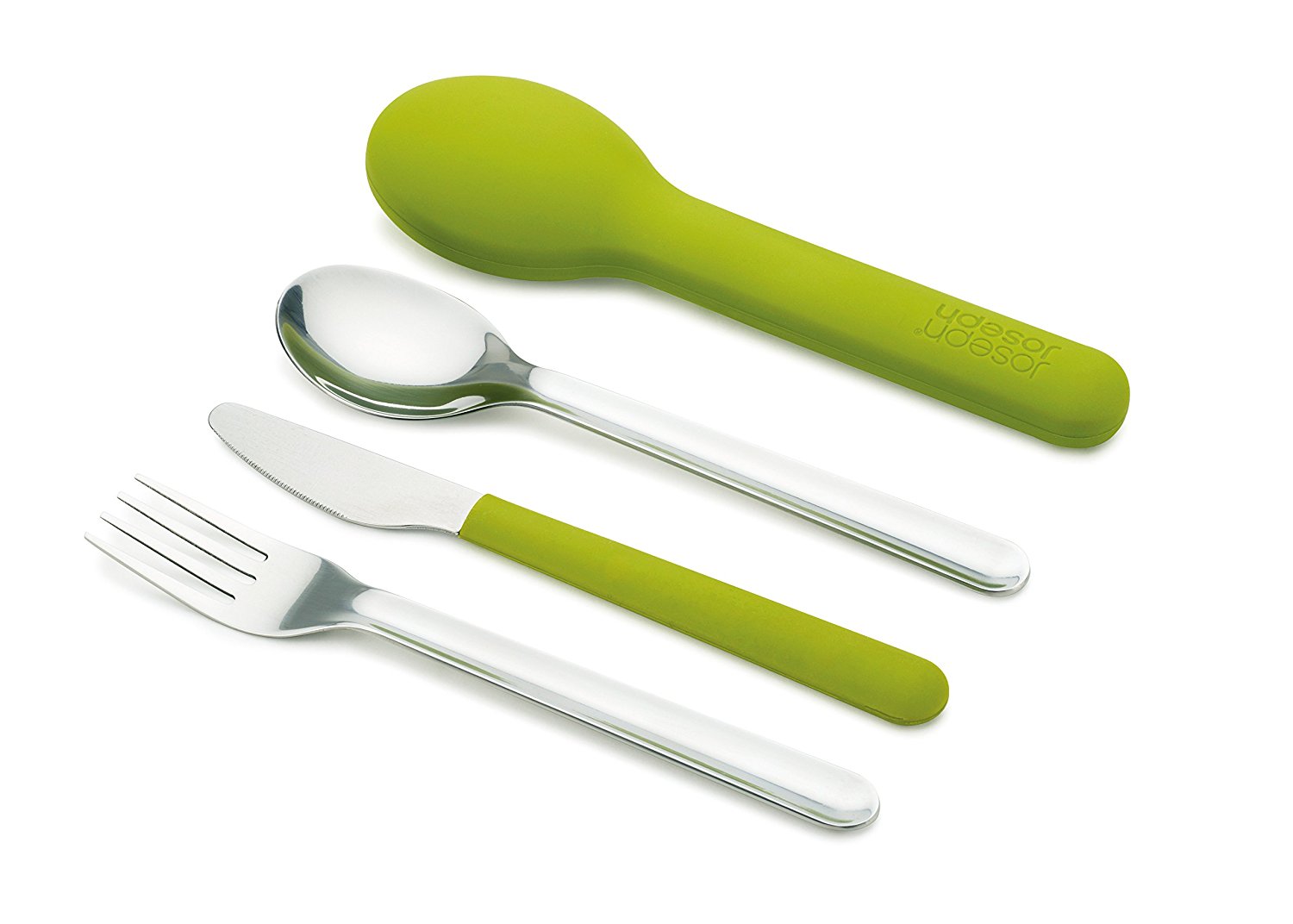 Набір столових приборів зелений GoEat Space saving Joseph Joseh | https://grandposuda.com.ua