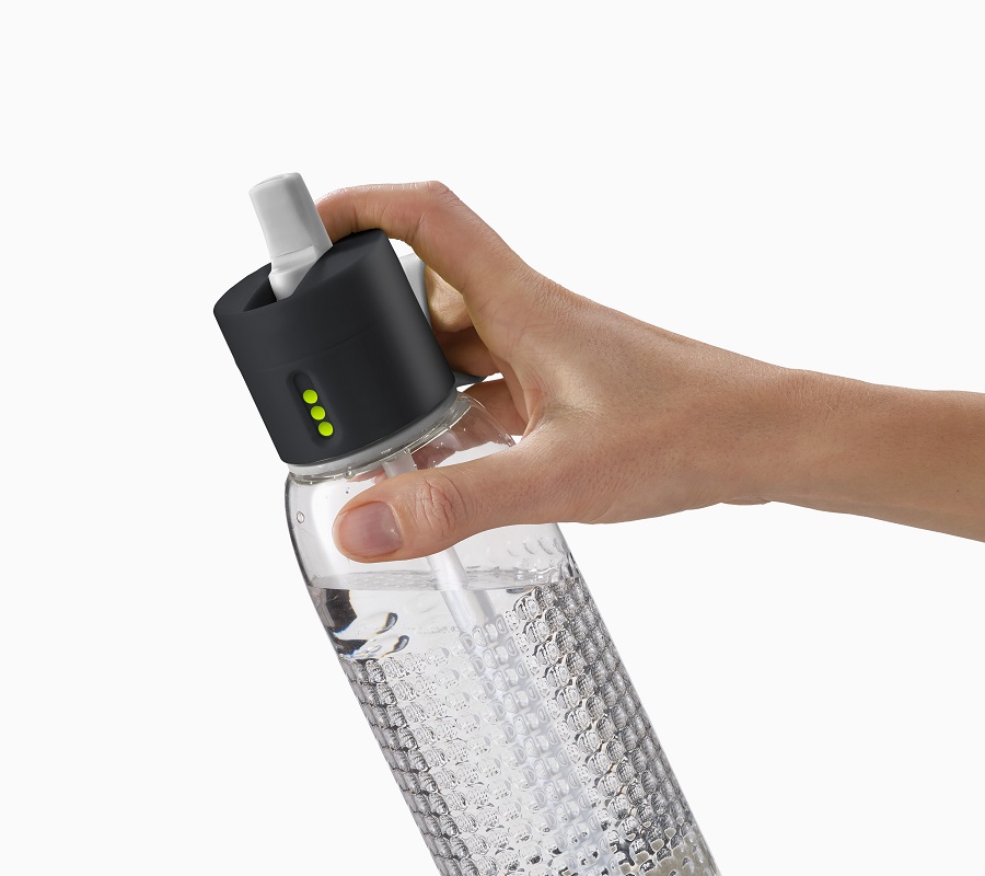 Joseph Joseph Бутылка для воды 750 мл серая Dot Active | https://grandposuda.com.ua