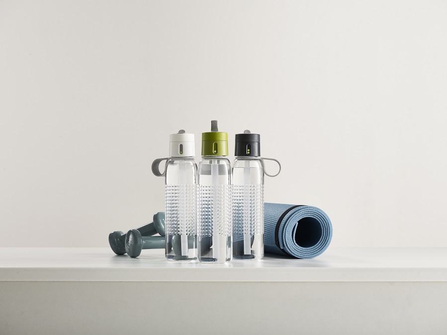 Joseph Joseph Бутылка для воды 750 мл белая Dot Active | https://grandposuda.com.ua