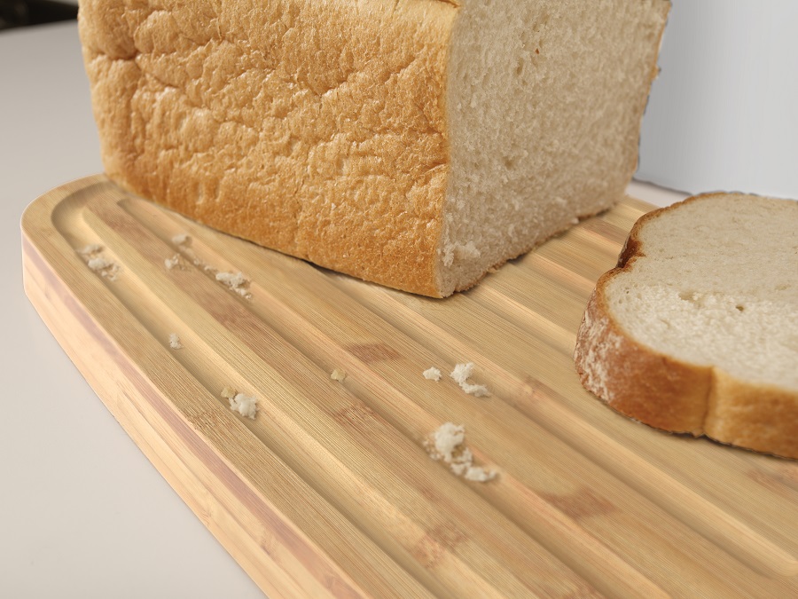Joseph Joseph Хлібниця пластикова з обробною дошкою з бамбука біла Bread Bin | https://grandposuda.com.ua