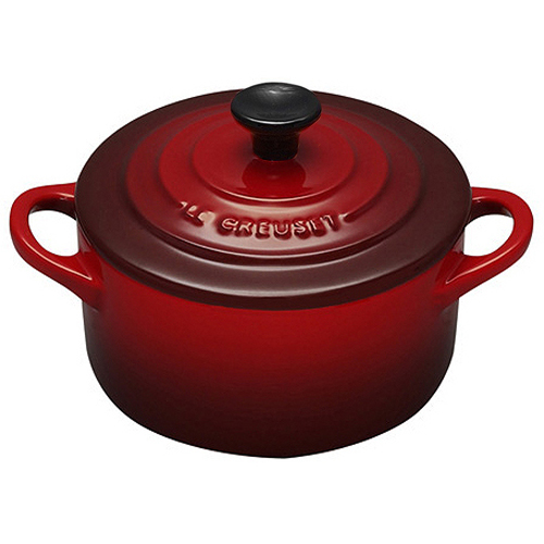 Le Creuset Мини-кастрюля / жаровня 10 см, красная | https://grandposuda.com.ua