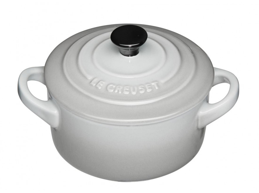 Le Creuset Мини-кастрюля / жаровня 10 см, Perlgrau | https://grandposuda.com.ua