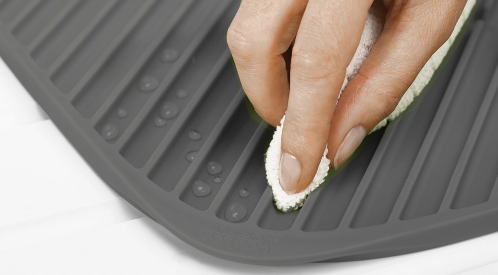 Joseph Joseph Сушарка для посуду маленька сіра Flume Folding Draining Mat | https://grandposuda.com.ua