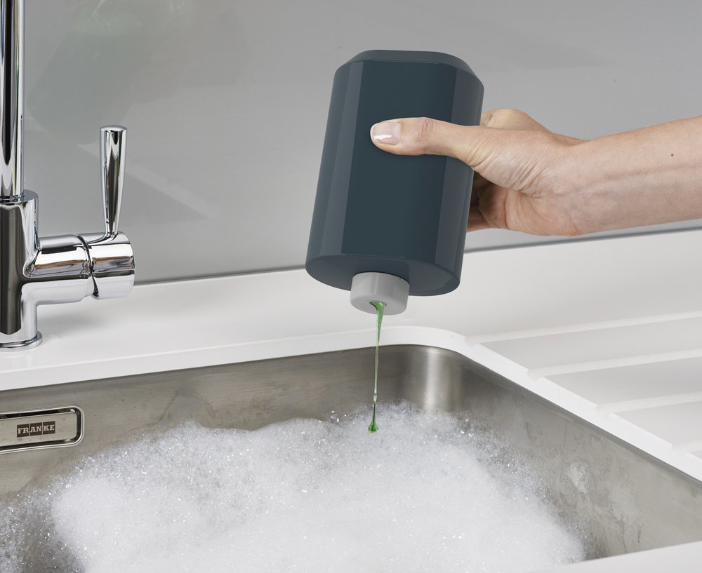 Joseph Joseph Органайзер для раковини з дозатором для мила сірий SinkBase Sink Tidy Set | https://grandposuda.com.ua