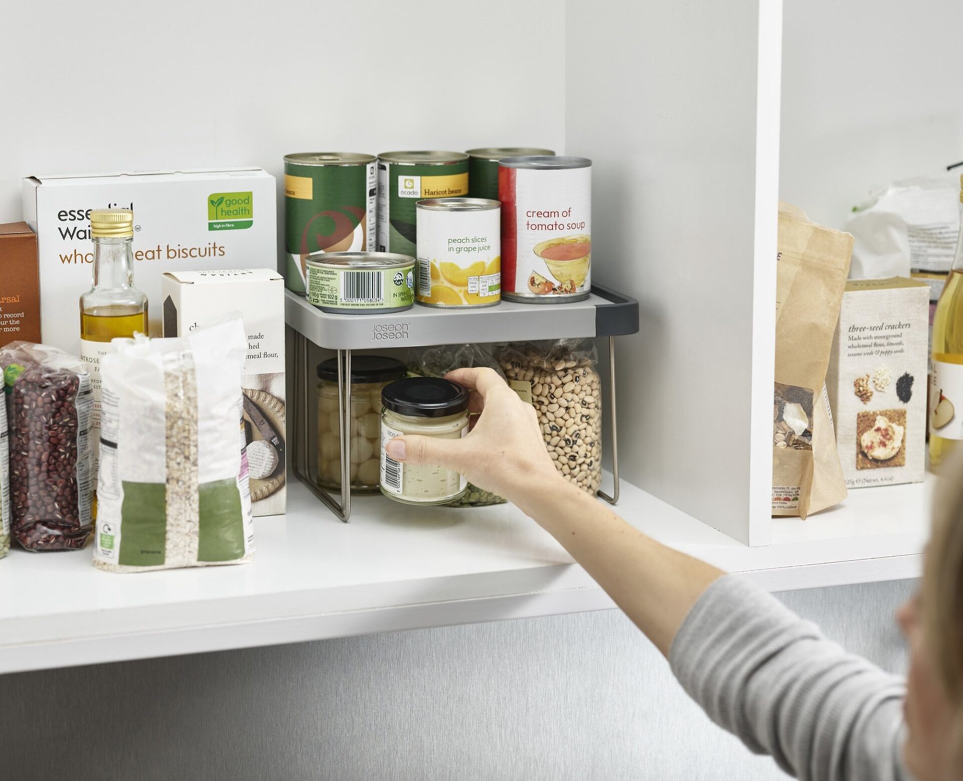 Joseph Joseph Полка на ножках расширяемая CupboardStore | https://grandposuda.com.ua