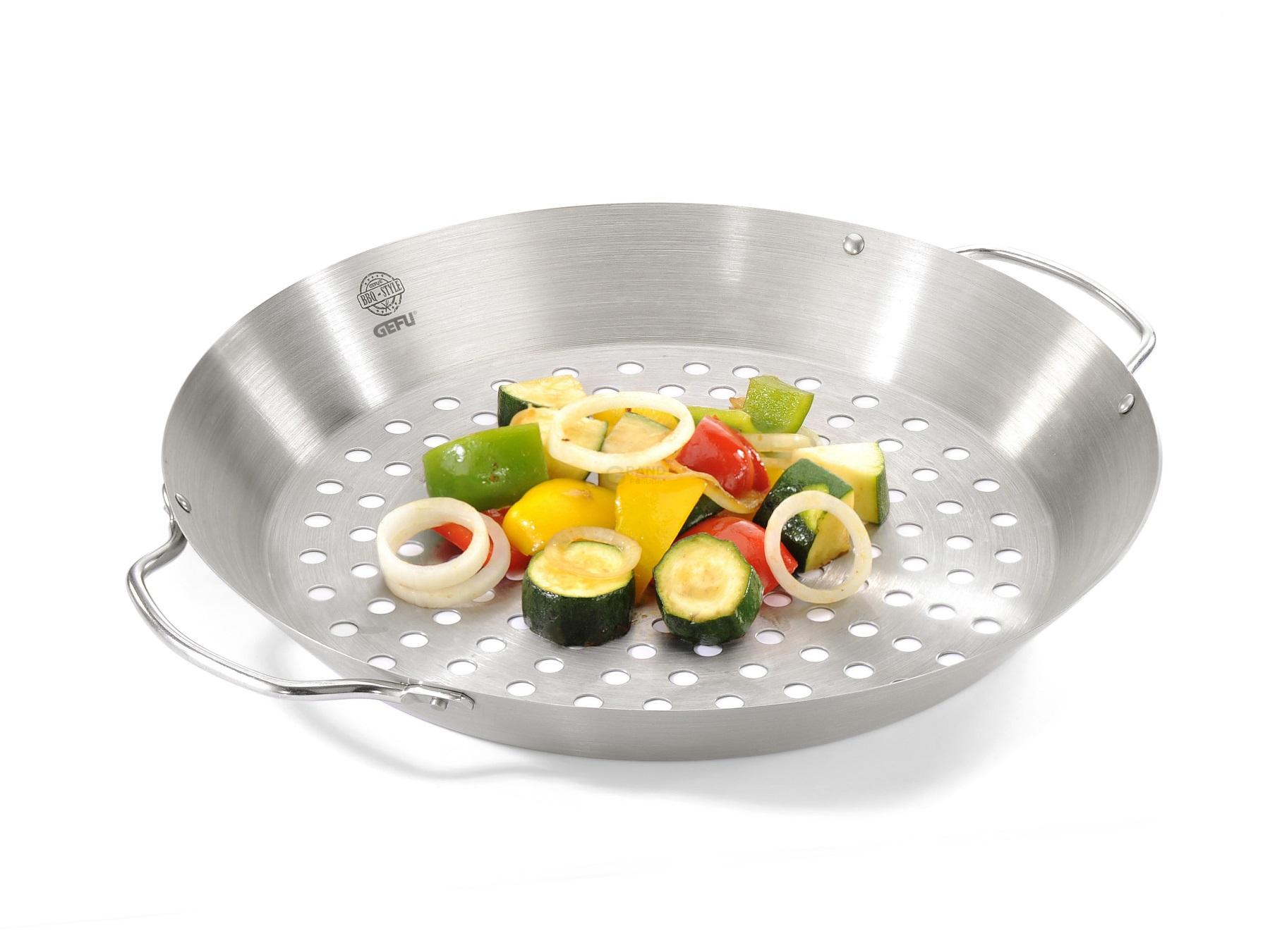 Gefu Вок с подставкой для курицы-гриль | https://grandposuda.com.ua