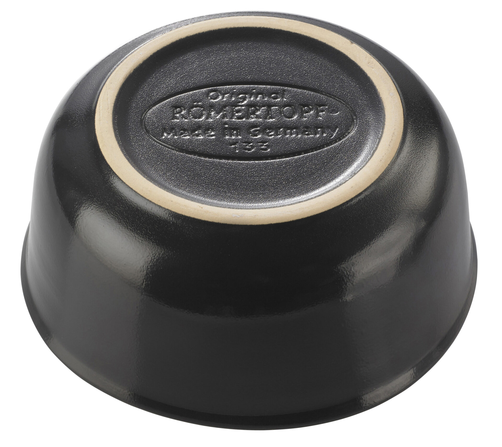 Römertopf Форма для запекания с крышкой средняя круглая, 23,2 см, черная, BLACK EDITION | https://grandposuda.com.ua