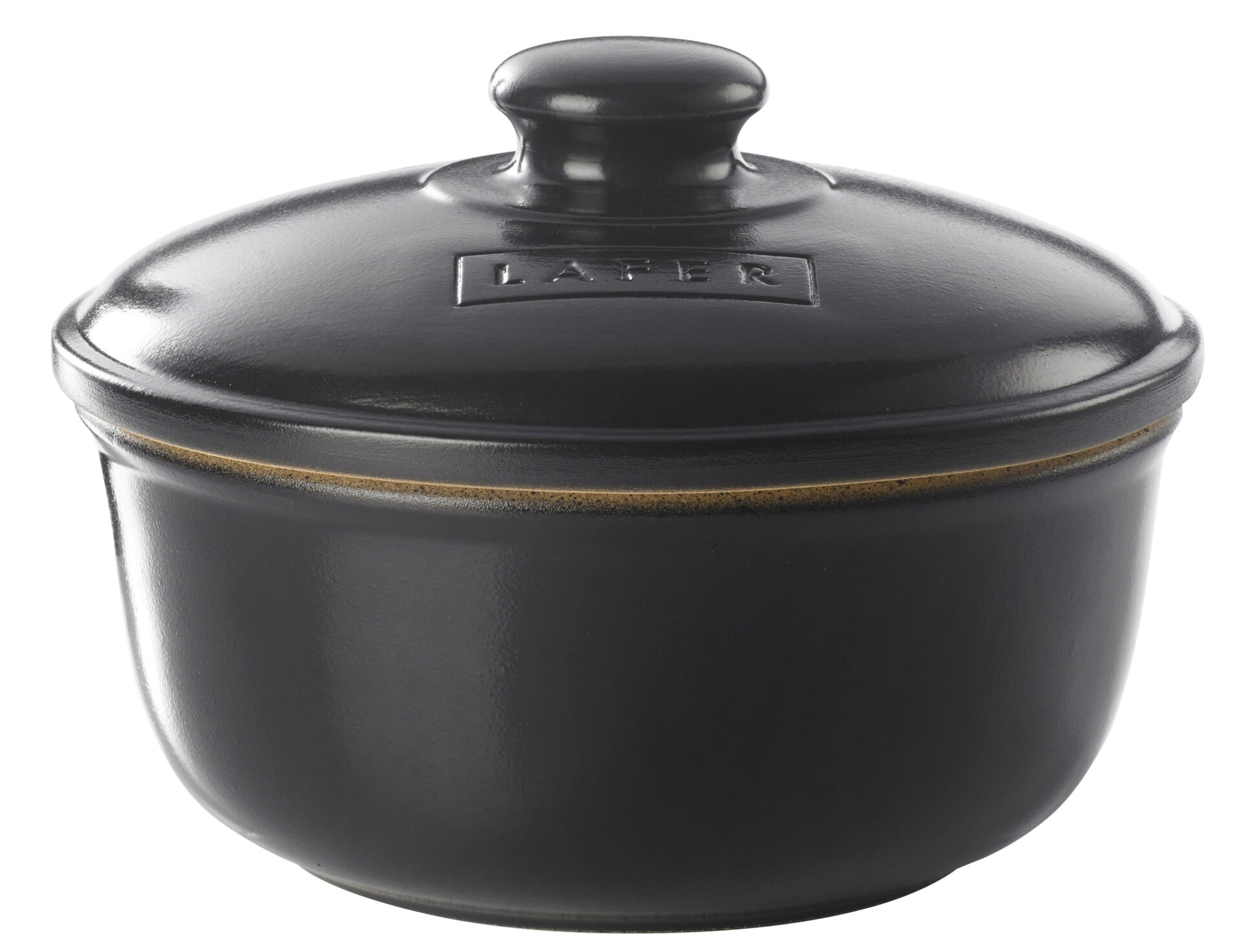 Römertopf Форма для запікання з кришкою середня кругла, 23,2 см, чорна, BLACK EDITION | https://grandposuda.com.ua