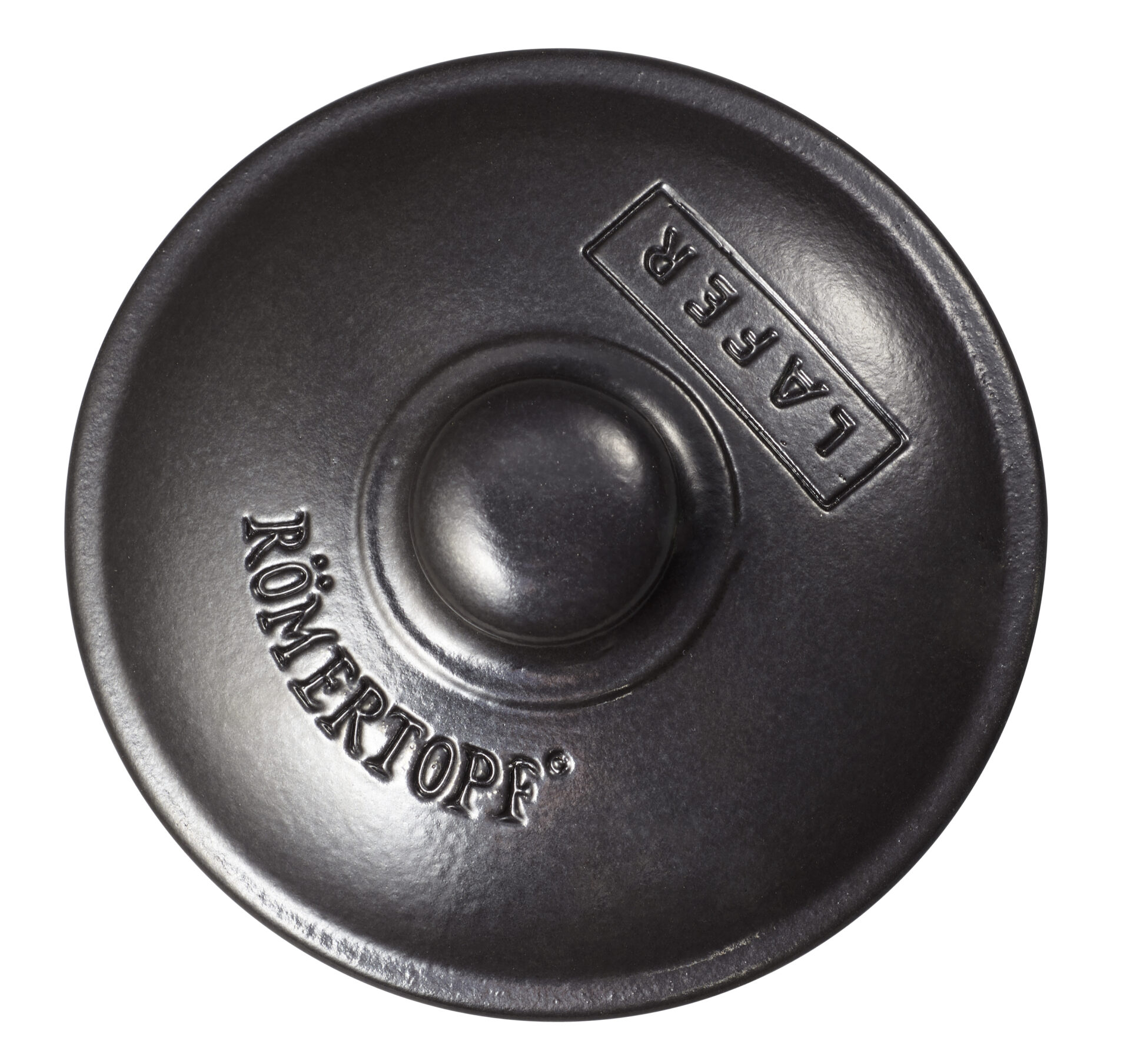 Römertopf Форма для запекания с крышкой маленькая круглая, 12,5 см, черная, BLACK EDITION | https://grandposuda.com.ua