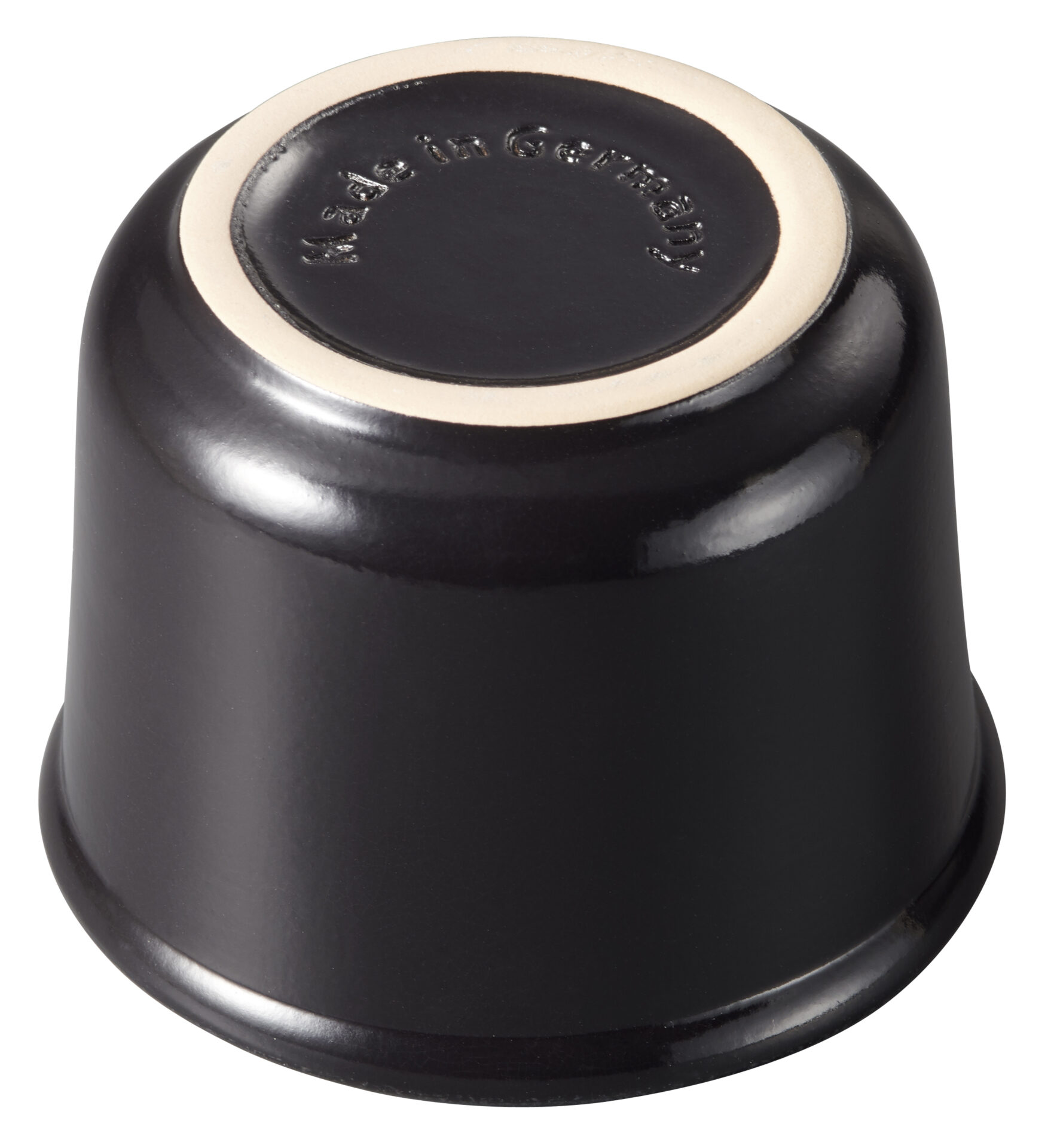 Römertopf Форма для запекания с крышкой маленькая круглая, 12,5 см, черная, BLACK EDITION | https://grandposuda.com.ua
