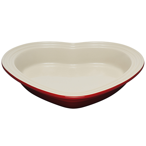 Le Creuset Форма для випікання у вигляді серця, червона | https://grandposuda.com.ua