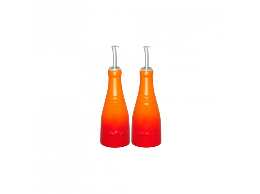 Le Creuset Дозатор для оцту і масла набір 2 предмета помаранчевий | https://grandposuda.com.ua