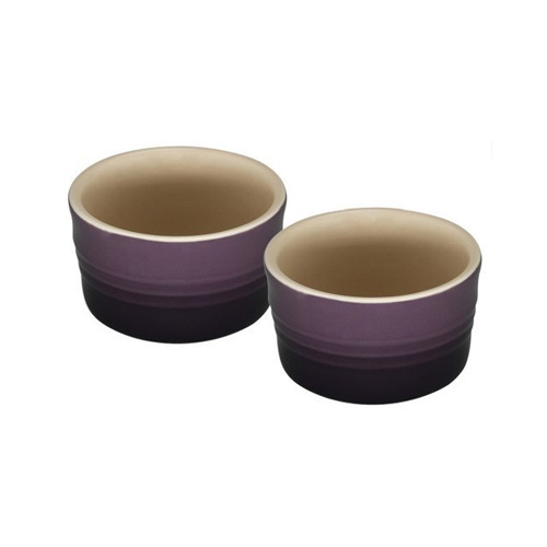 Le Creuset Горщик для запікання, 2 шт, 0,15 л, фіолетовий | https://grandposuda.com.ua