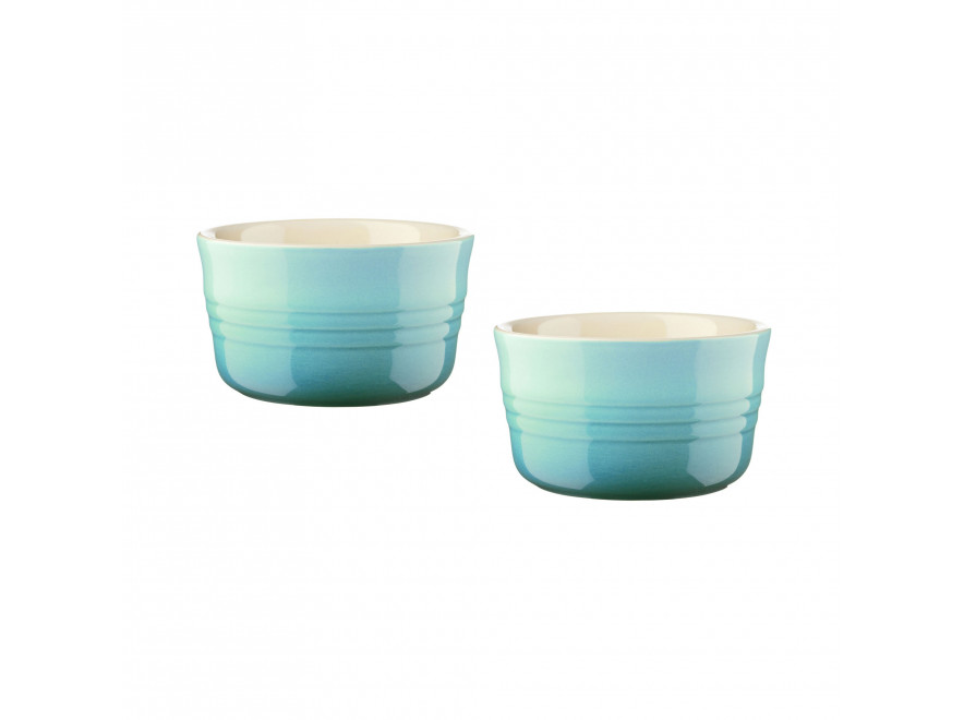 Le Creuset Горшочек для запекания 0,2 л набор 2 предмета Cool Mint | https://grandposuda.com.ua
