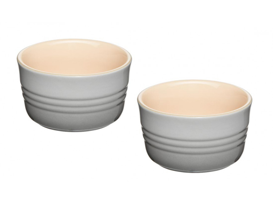 Le Creuset Горшочек для запекания 0,15 л набор 2 предмета, Perlgrau | https://grandposuda.com.ua