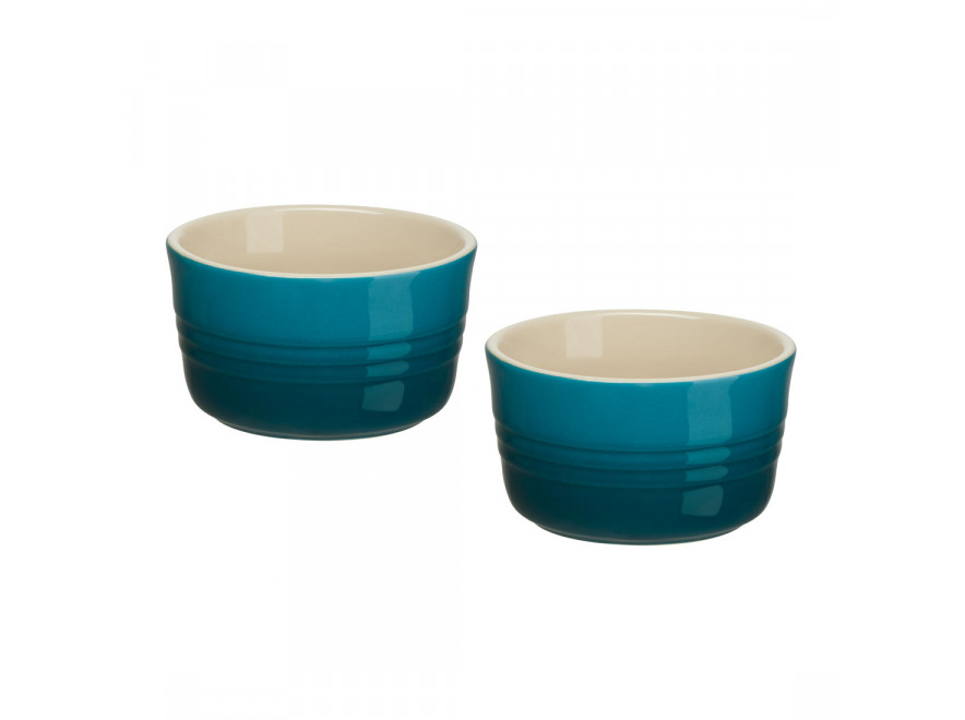 Le Creuset Горшочек для запекания 0,15 л набор 2 предмета, Deep Teal | https://grandposuda.com.ua