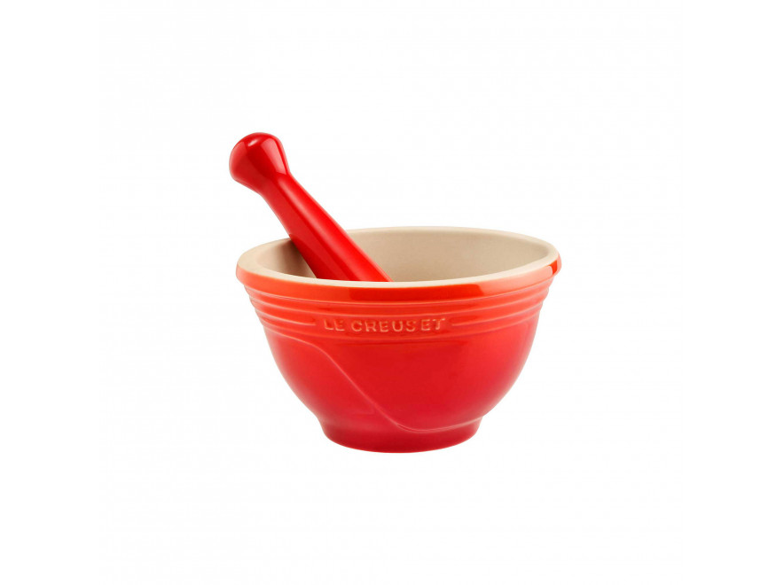 Le Creuset Ступка з товкачем 0,3 л, помаранчева | https://grandposuda.com.ua