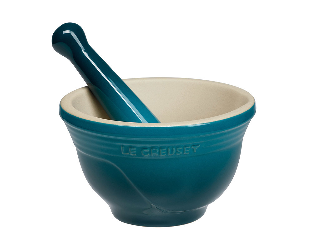Le Creuset Ступка з товкачем 300 мл Deep Teal | https://grandposuda.com.ua
