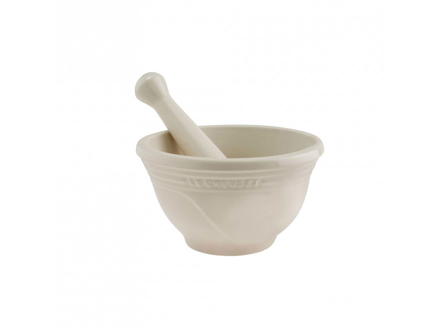 Le Creuset Ступка с пестиком 0,3 л, Creme | https://grandposuda.com.ua