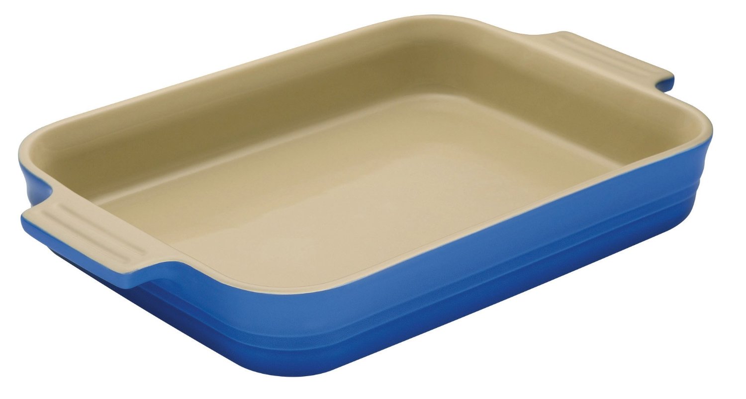 Le Creuset Блюдо прямокутне 18 см, синій | https://grandposuda.com.ua