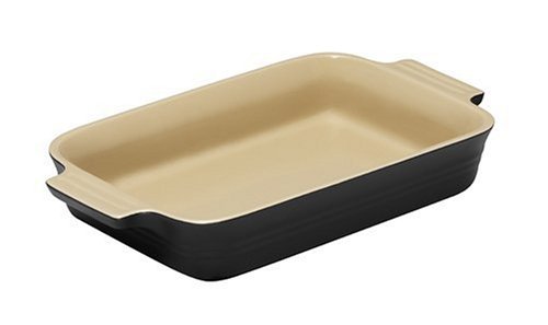 Le Creuset Блюдо прямокутне 26 см, чорний | https://grandposuda.com.ua