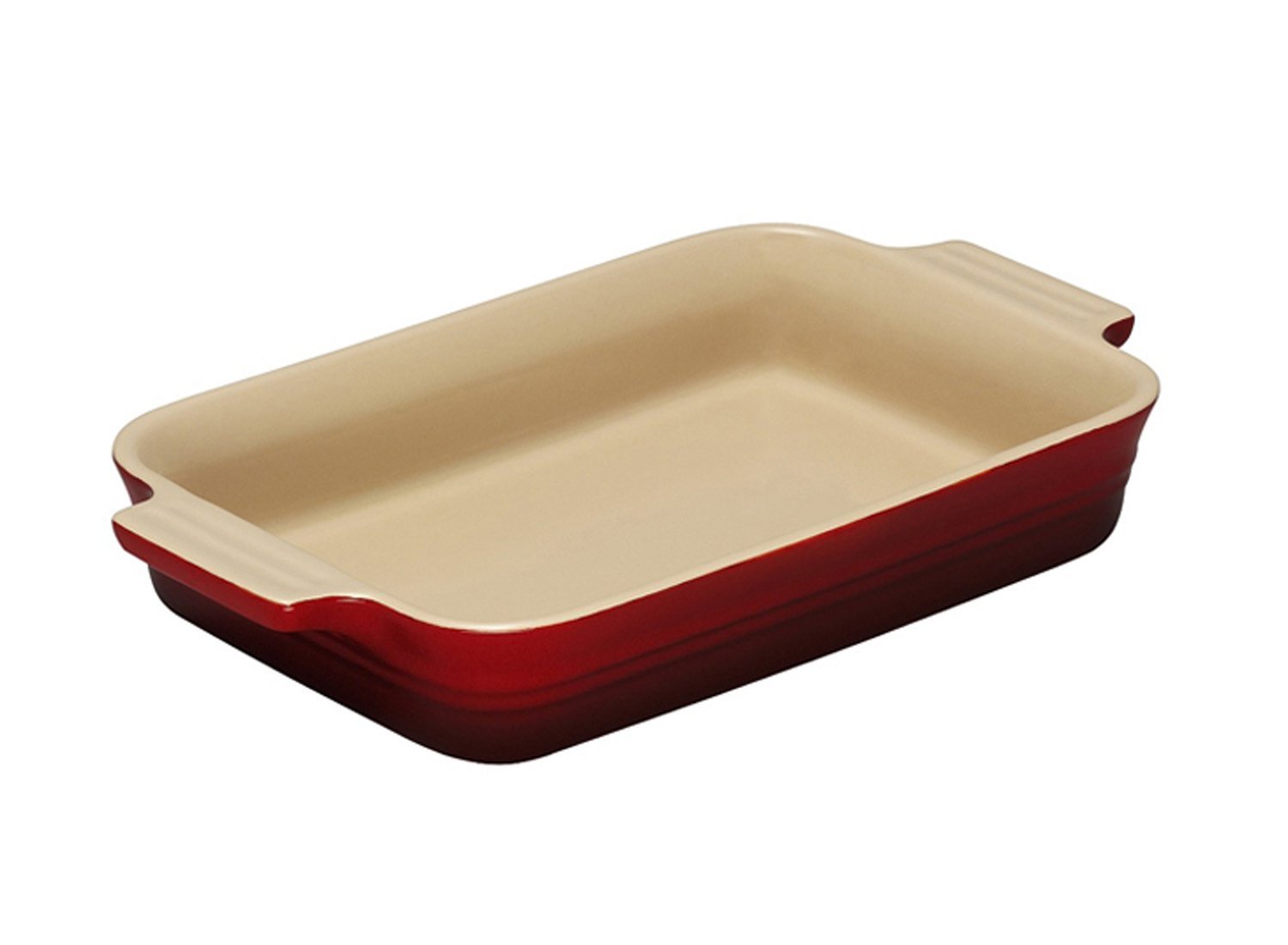 Le Creuset Блюдо прямокутне 26 см, вишневий | https://grandposuda.com.ua
