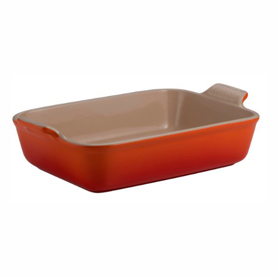 Le Creuset Блюдо прямокутне 31 см, помаранчеве | https://grandposuda.com.ua