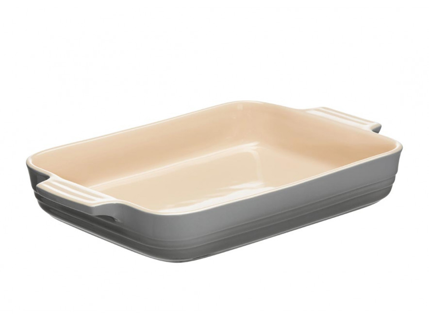 Le Creuset Блюдо прямокутне 26 см, Perlgrau | https://grandposuda.com.ua