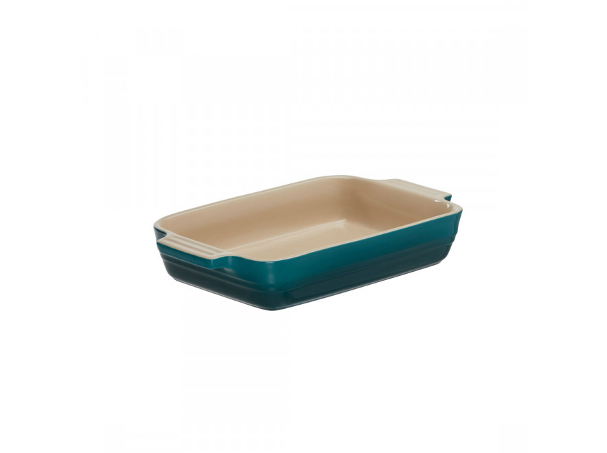 Le Creuset Блюдо прямокутне 26 см, Deep Teal | https://grandposuda.com.ua