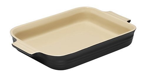 Le Creuset Блюдо прямокутне 32 см, чорний | https://grandposuda.com.ua