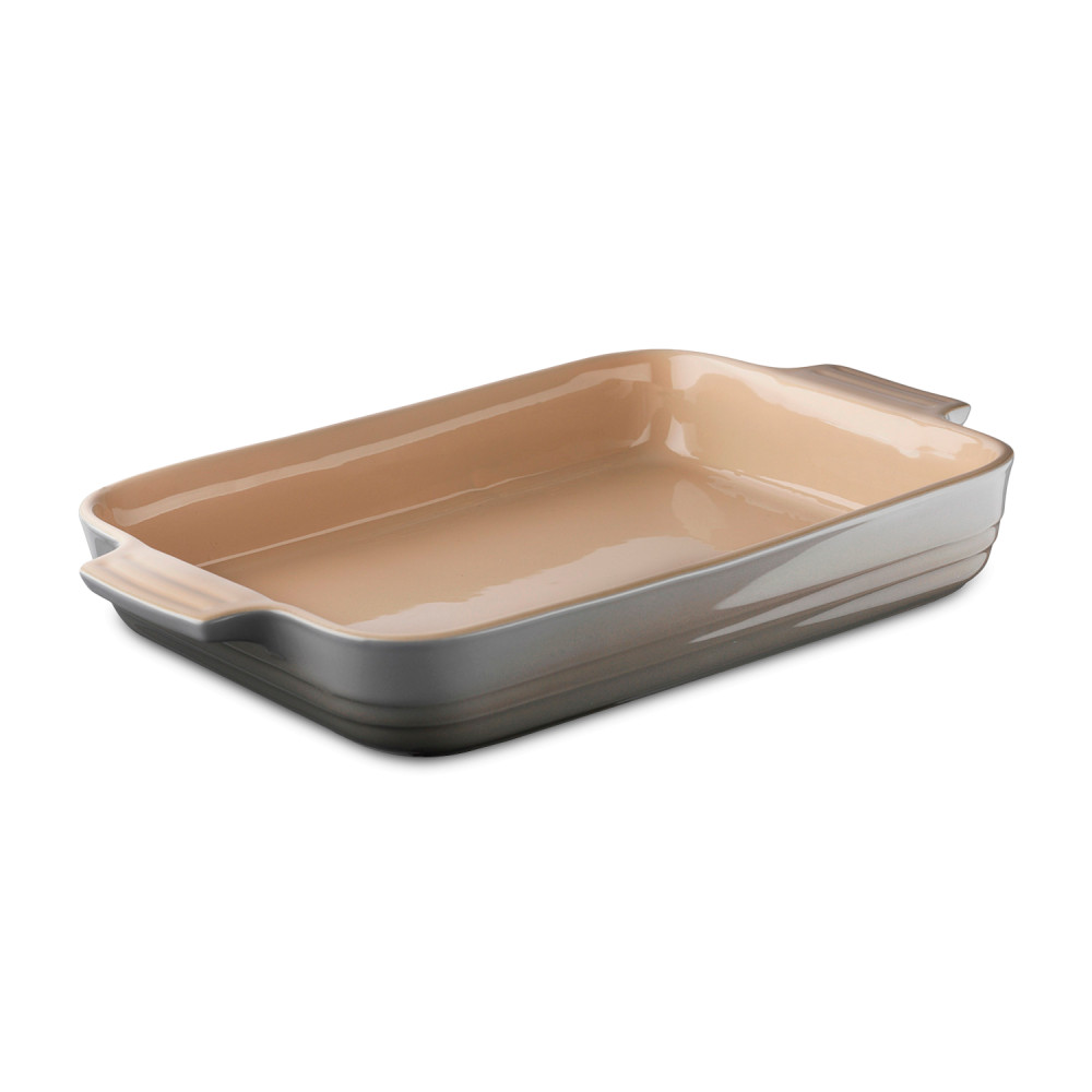 Le Creuset Форма для запікання прямокутна Classic 32 см димчасто-сіра Mist Grey | https://grandposuda.com.ua